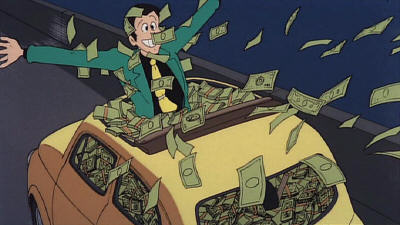 He's just a happy thief.