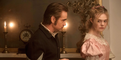 She seems happier with Colin's attentions in the film.