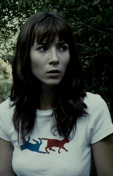 Her shirt is Schroedinger's Cat.