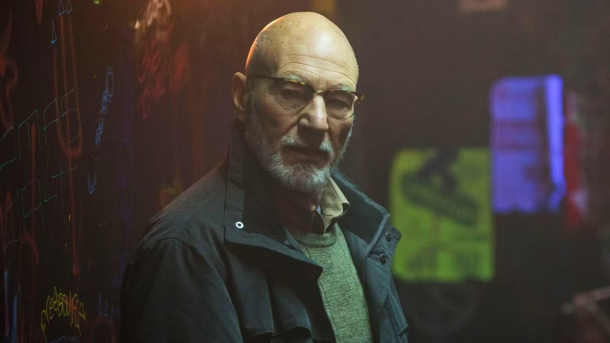 Patrick Stewart with a Van Dyke.