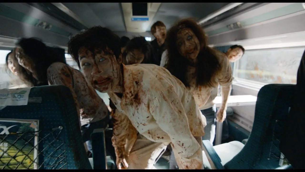 Train car full of zombies.